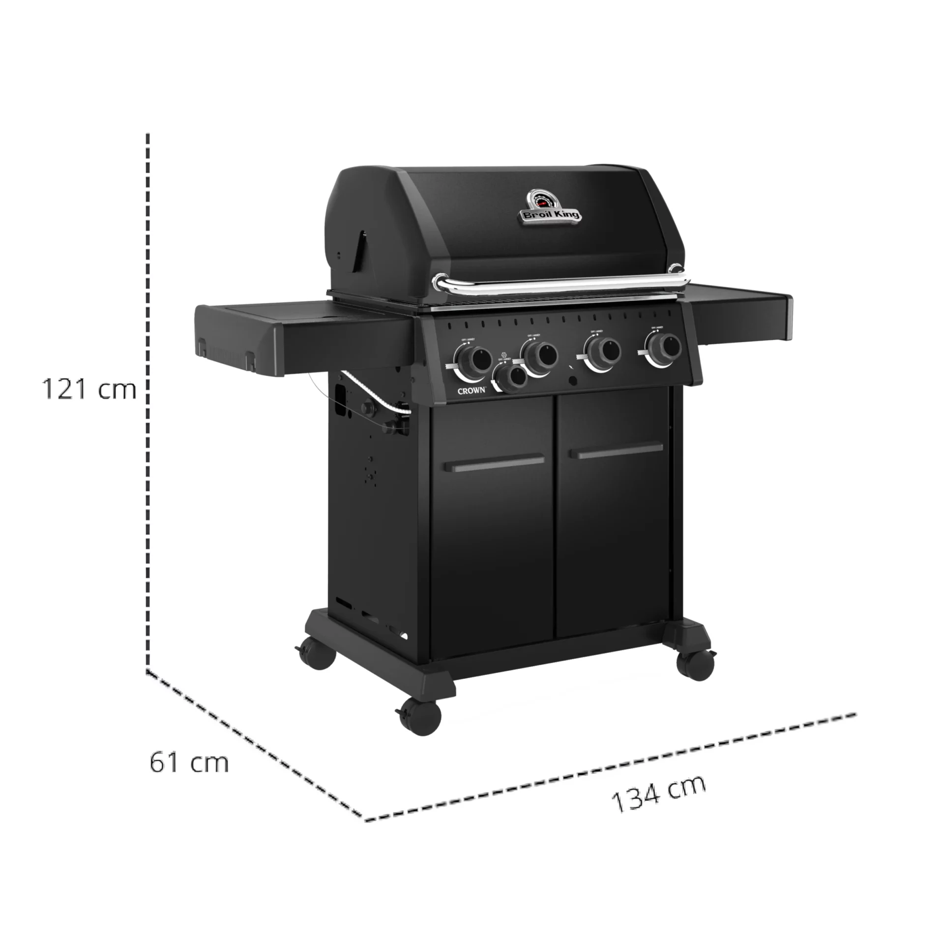 Grill Gazowy Broil King Crown 440 Shadow Black Knight 2026 (865163PL) - obrazek 6