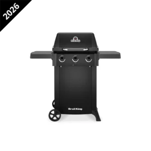 Grill Gazowy Broil King Gem 310 Shadow Black Knight | Kompaktowy Grill na Taras Balkon Ogród, 3 Palniki główne | Front | Dynamic24 Bielsko-Biała