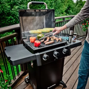 Grill Gazowy Broil King Gem 310 Shadow Black Knight | Kompaktowy Grill na Taras Balkon Ogród, 3 Palniki główne | Grillowanie | Dynamic24 Bielsko-Biała