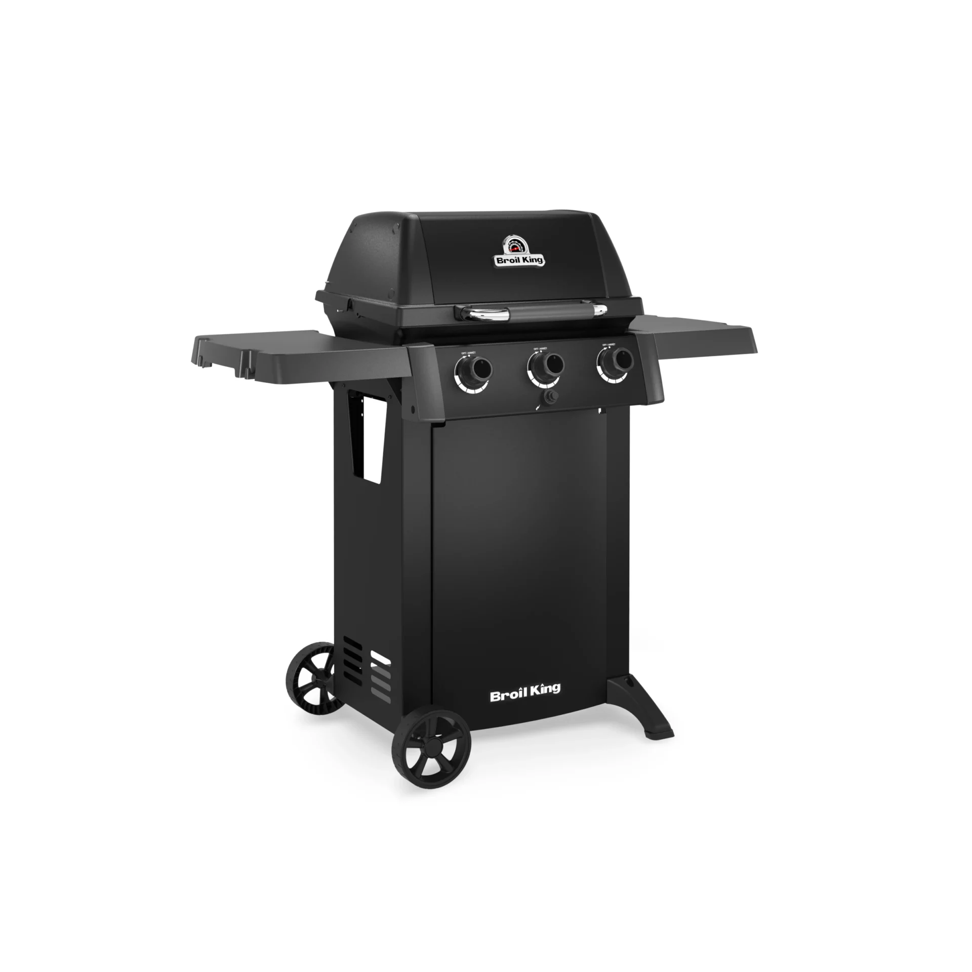 Grill Gazowy Broil King Gem 310 Shadow Black Knight | Kompaktowy Grill na Taras Balkon Ogród, 3 Palniki główne | Lewa | Dynamic24 Bielsko-Biała