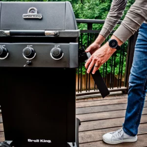 Grill Gazowy Broil King Gem 310 Shadow Black Knight | Kompaktowy Grill na Taras Balkon Ogród, 3 Palniki główne | Składane Półki Boczne | Dynamic24 Bielsko-Biała