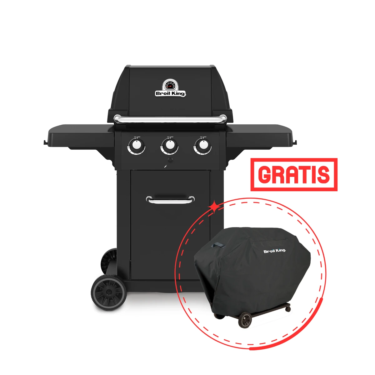 Grill Gazowy Broil King Royal 320 Shadow Satyna w okazyjnej cenie wyprzedaż letnia + pokrowiec gratis po rejestracji grilla Dynamic24 Bielsko-Biała