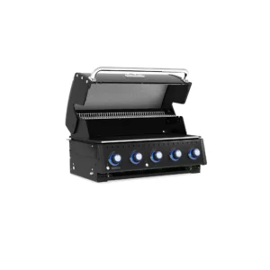 Gazowy grill do zabudowy Broil King Baron 520 Shadow BI Black Knight 2026 | 5 palników głównych, nowa farba | Lewa Otwarty | Dynamic24 Bielsko-Biała