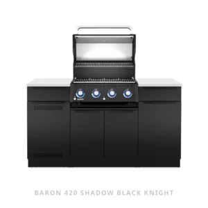 Wyspowa Kuchnia Ogrodowa Zabudowa Grillowa z Grillem Broil King Baron 420 Shadow Black Knight (2026) | Otwarty | Dynamic24 Bielsko-Biała