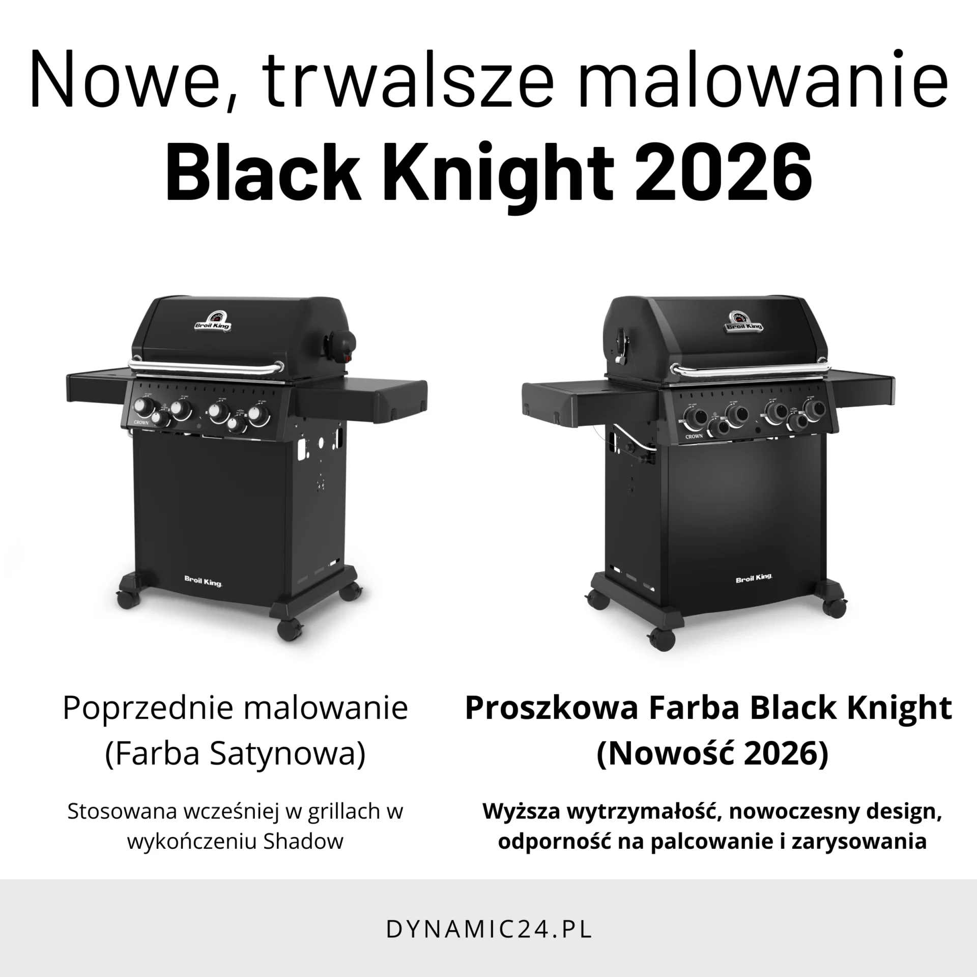 Grill Gazowy Broil King Crown 480 Shadow Black Knight 2026 (865983PL) - obrazek 7