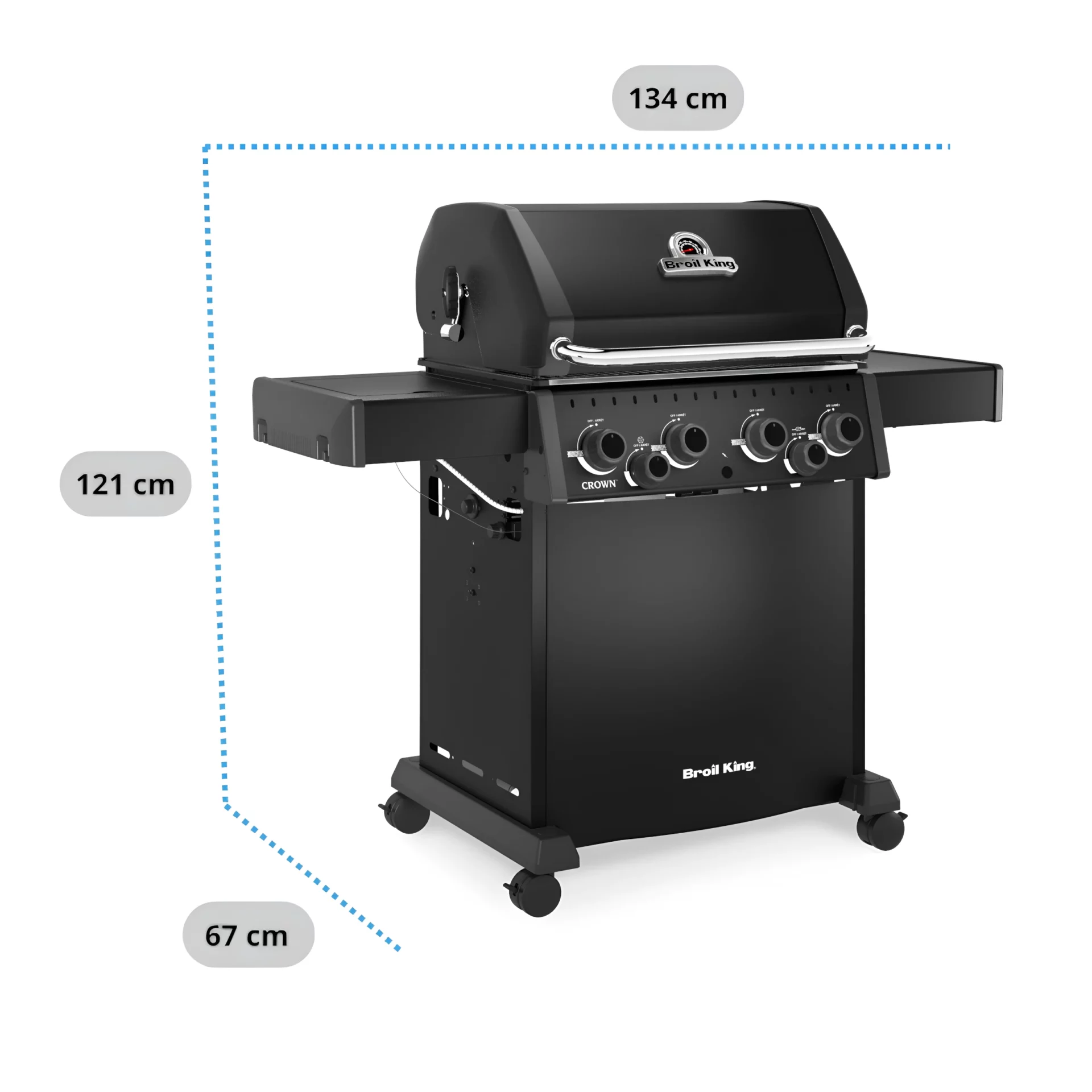 Grill Gazowy Broil King Crown 480 Shadow Black Knight 2026 (865983PL) - obrazek 6