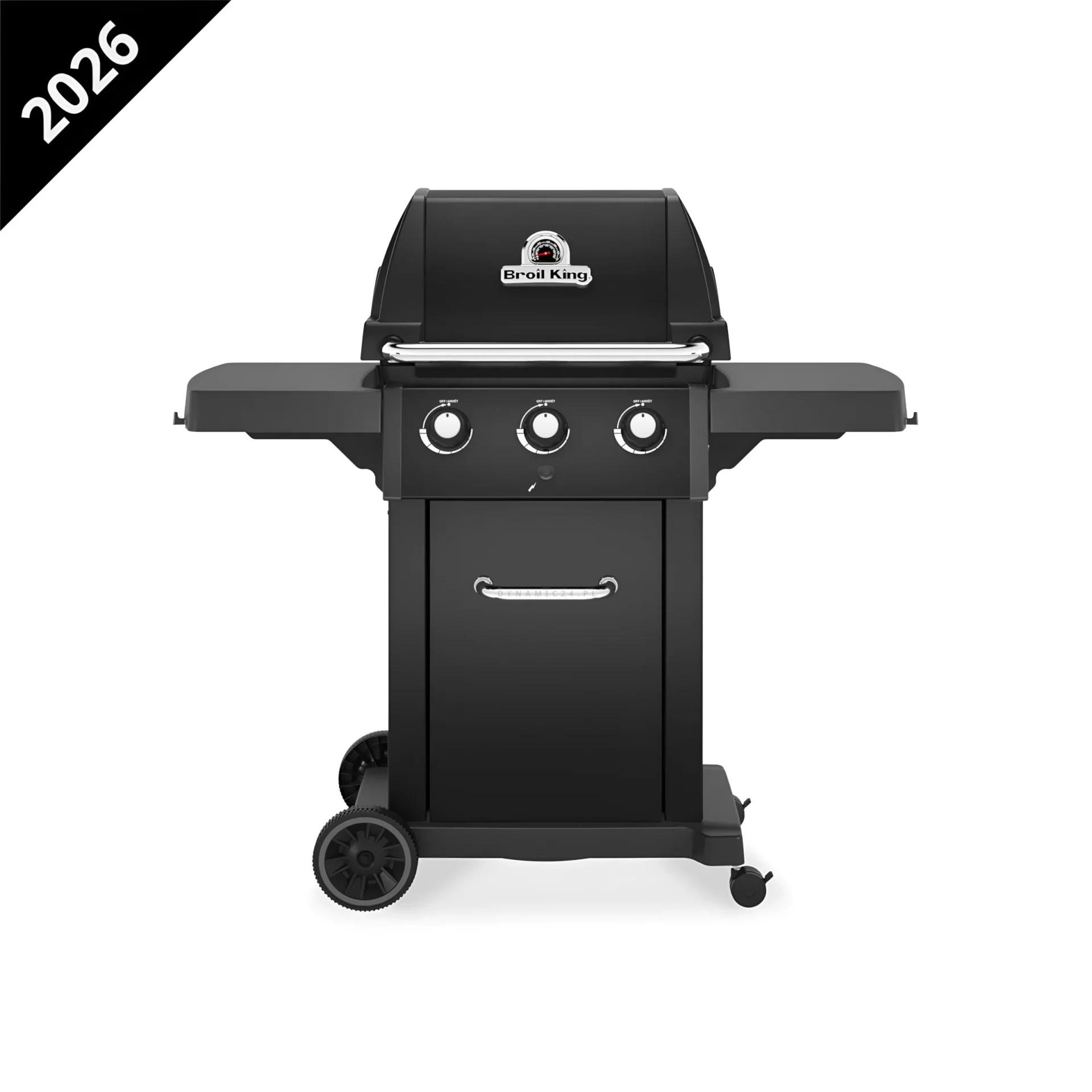 Grill Gazowy Broil King Royal 320 Shadow | Nowa Wytrzymała Farba Black Knight 2026 | 3-palniki | Przód | Dynamic24 Bielsko-Biała