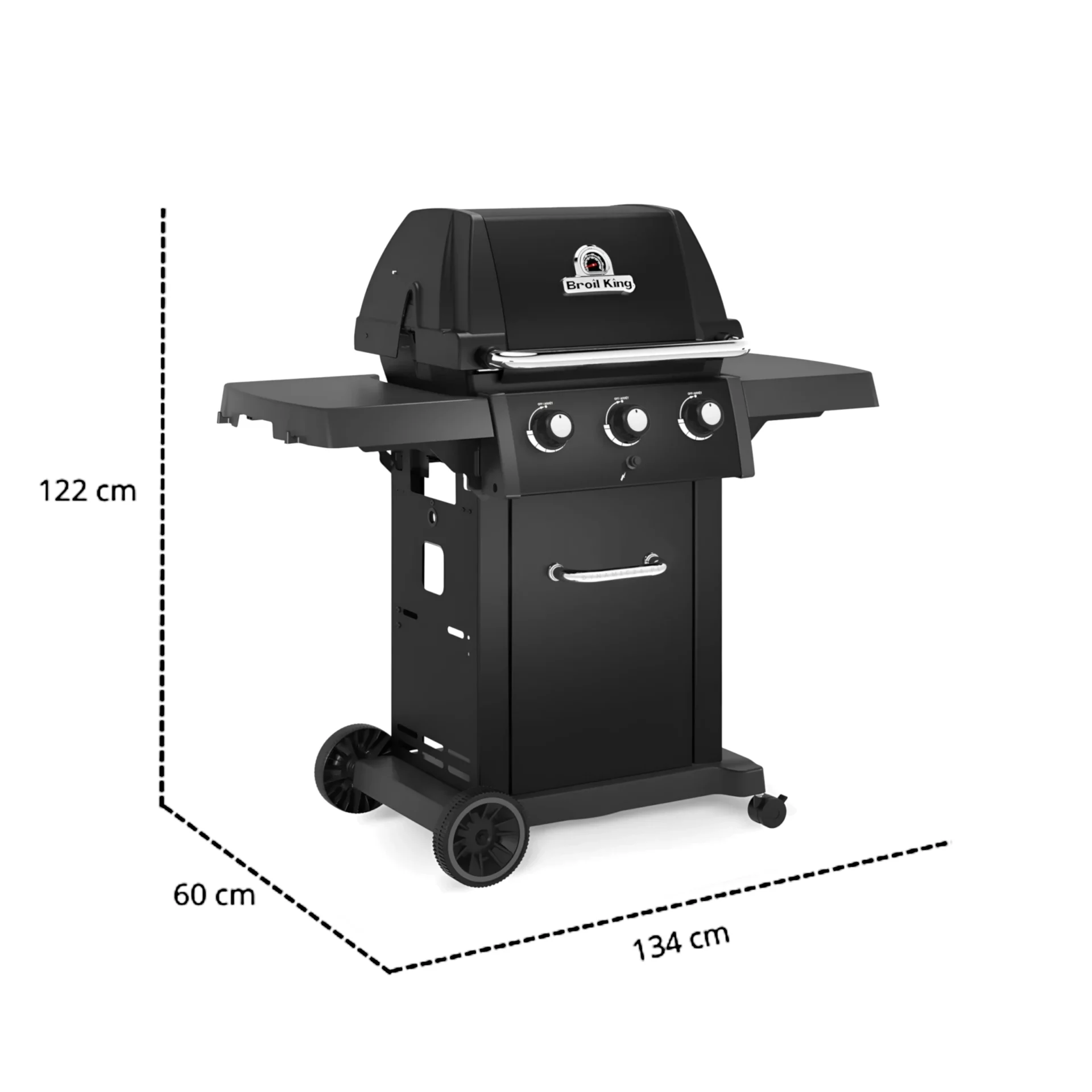 Grill Gazowy Broil King Royal 320 Shadow | Nowa Wytrzymała Farba Black Knight 2026 | 3-palniki | Wymiary | Dynamic24 Bielsko-Biała