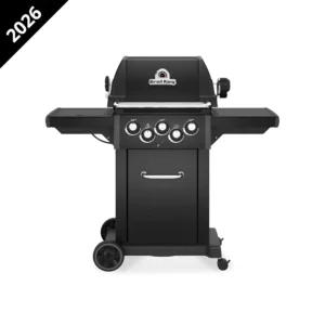 Grill Gazowy Broil King Royal 340 Shadow | Nowa Wytrzymała Farba Black Knight 2026 | 3-palniki główne | Uniwersalna Gazowa Kuchenka Boczna, Pełen Zestaw Rożna Obrotowego z Tylnym Palnikiem | Dynamic24 Bielsko-Biała