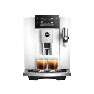 Ekspres do Kawy JURA E8 ED | Najnowsza Odsłona | 27 specjałów, Hot Brew, Light Brew, Sweet Foam, młynek P.A.G.2 i Coffee Timer | Piano White | Dynamic24 Bielsko-Biała
