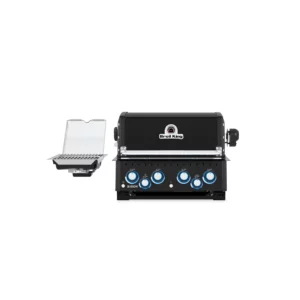 Gazowy grill do zabudowy Broil King Baron 490 IR Shadow BI Black Knight 2026 | 4 palniki główne, nowa farba, Palnik na Podczerwień IR, Zestaw Rożna Obrotowego | Front | Dynamic24 Bielsko-Biała