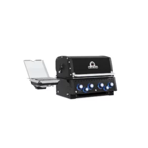 Gazowy grill do zabudowy Broil King Baron 490 IR Shadow BI Black Knight 2026 | 4 palniki główne, nowa farba, Palnik na Podczerwień IR, Zestaw Rożna Obrotowego | Lewa | Dynamic24 Bielsko-Biała