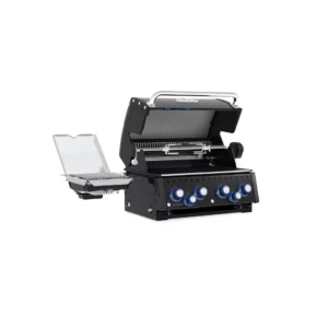 Gazowy grill do zabudowy Broil King Baron 490 IR Shadow BI Black Knight 2026 | 4 palniki główne, nowa farba, Palnik na Podczerwień IR, Zestaw Rożna Obrotowego | Lewa Otwarty | Dynamic24 Bielsko-Biała