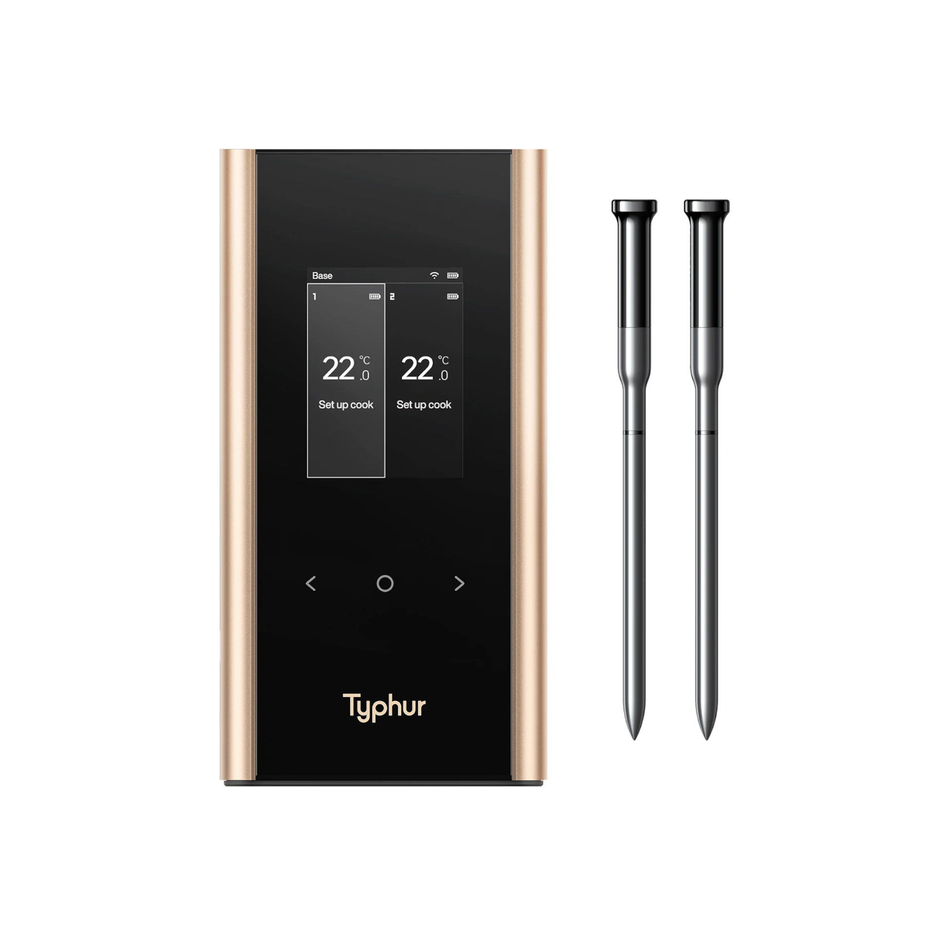 Bezprzewodowy inteligentny termometr Typhur Sync Gold Dual do grilla i mięs z WiFi i Bluetooth + 2 sondy Dynamic24 Bielsko-Biała