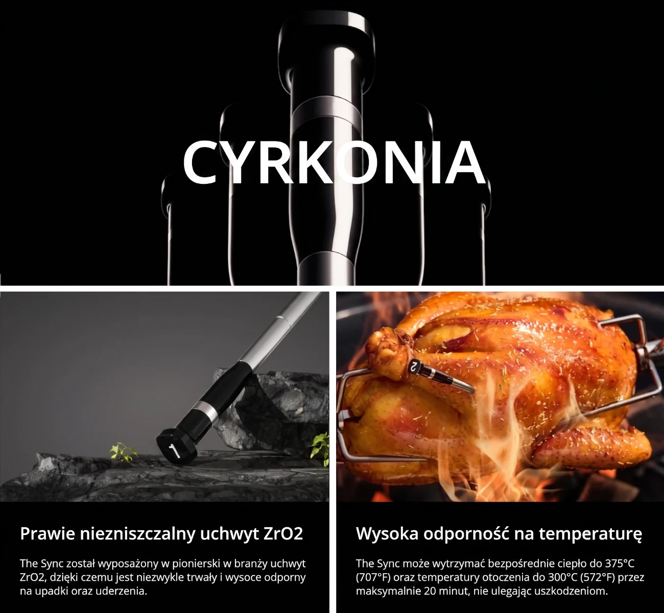 Sondy wykonane z tlenku cyrkonu