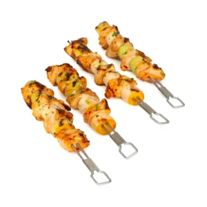 Podwójne szpikulce patyki do szaszłyków 30,5 cm Broil King na grilla i do pieczenia stal szlachetna 4 sztuki Dynamic24 Bielsko-Biała