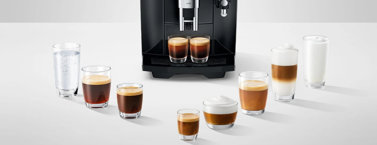 Bogactwo 36 specjałów w ekspresie JURA E10 Piano Black